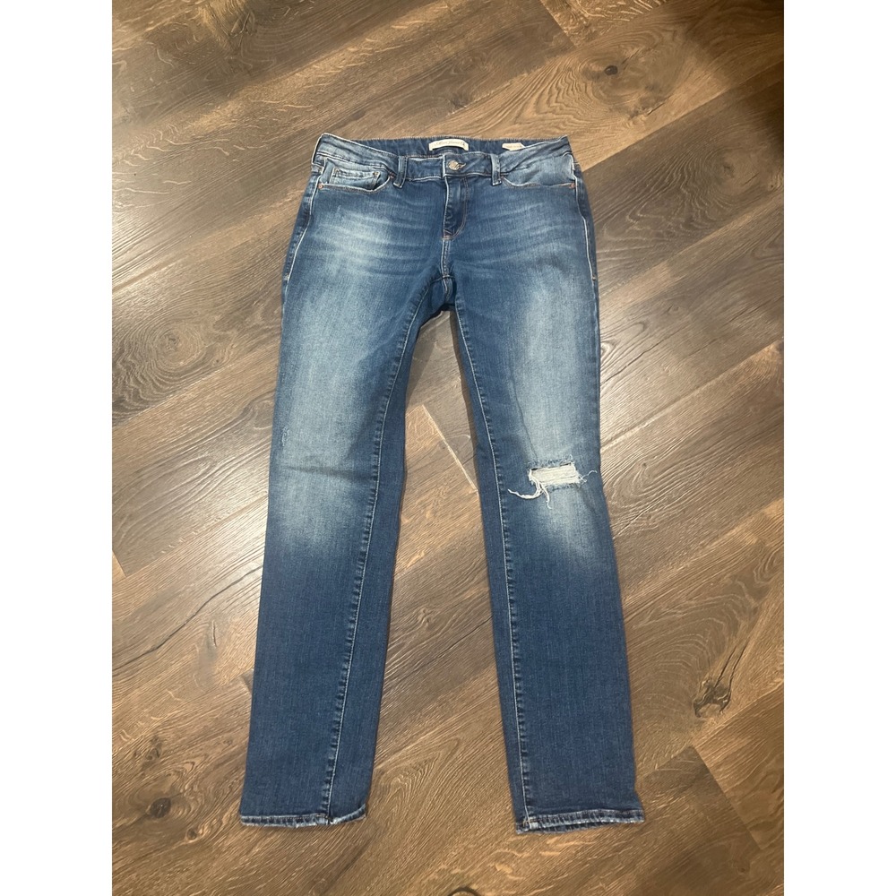 Mavi Emma Slim Boyfriend Jeans Medium Wash‎ Distressed 28/32 Women's
